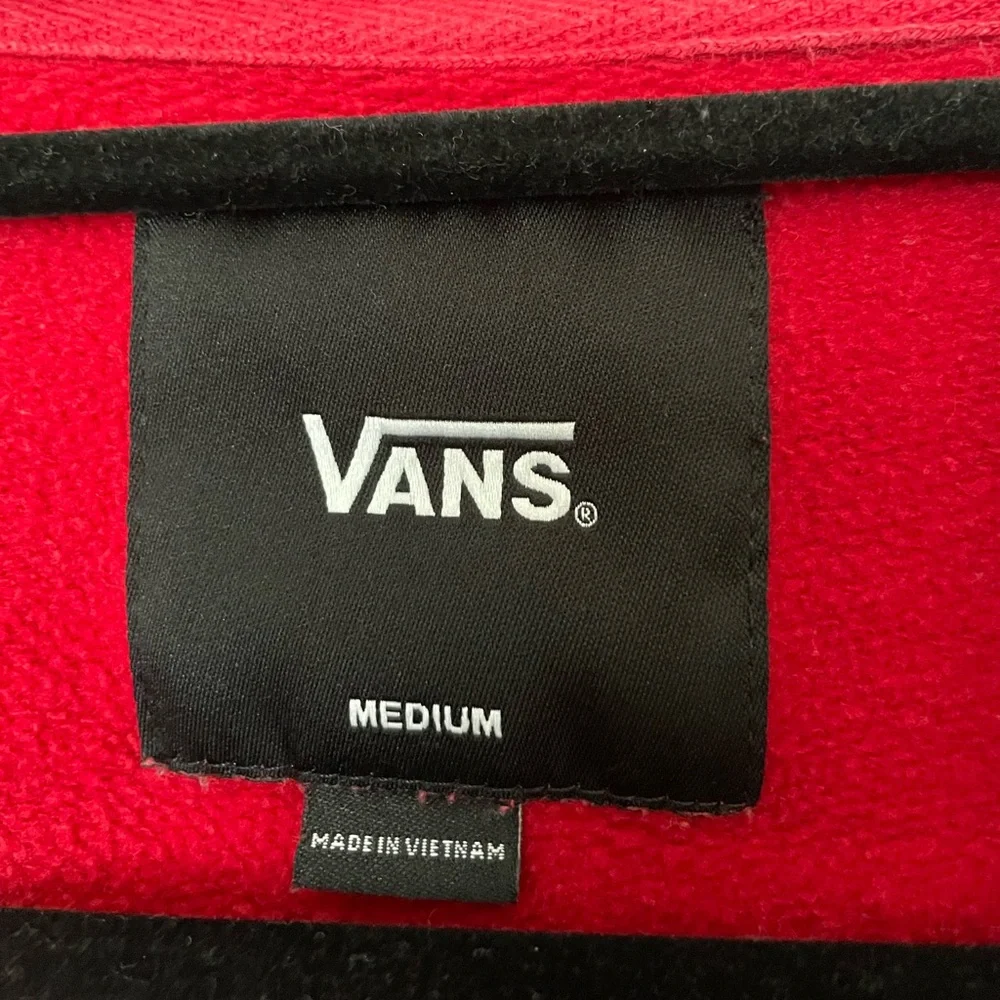Vans Off the Wall Red Hoodie for Men - Picture 2 of 3